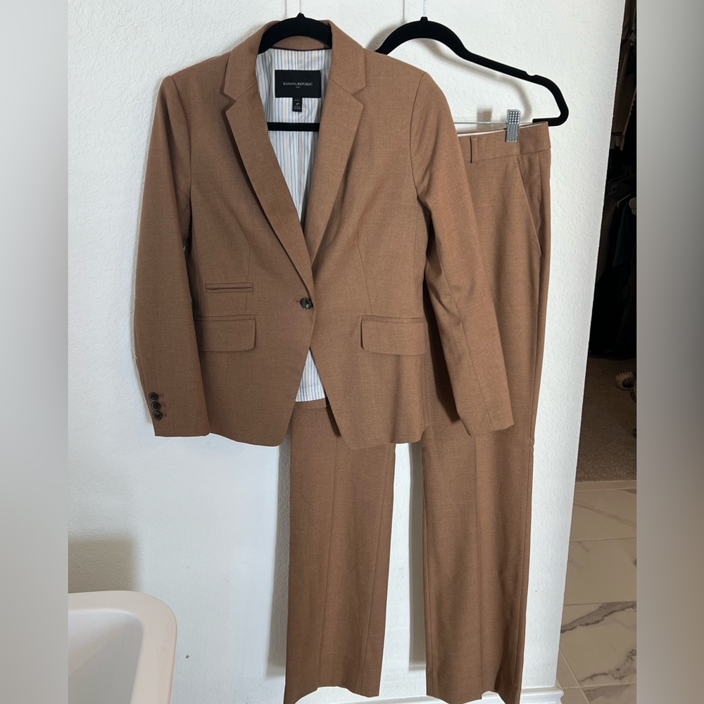 Banana Republic Camel Suit